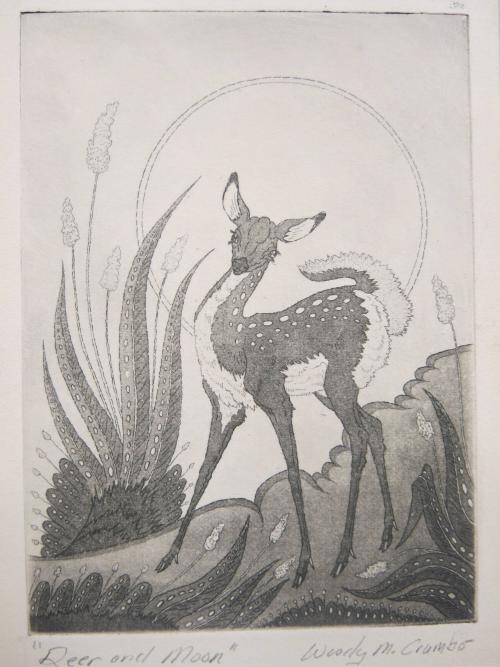 Deer and Moon