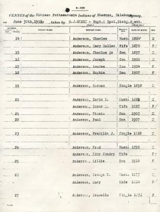 Anderson Census