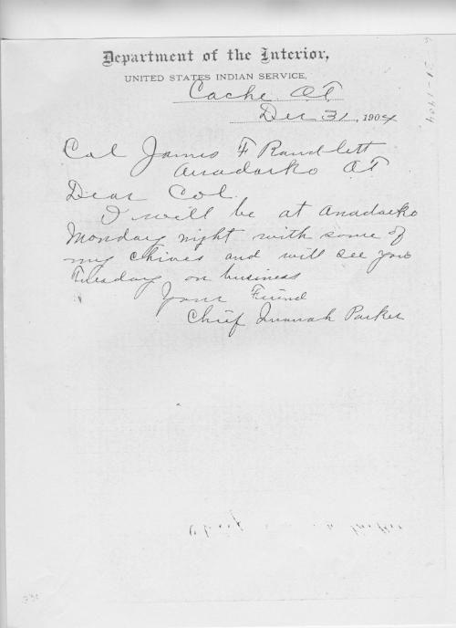 Quanah Parker:  Cynthia Ann Parker, by Paul I Wellman (printed in Chronicles of Oklahoma.  Correspondence and other papers.
Quanah Parker:  Cynthia Ann Parker, by Paul I Wellman (printed in Chronicles of Oklahoma.  Correspondence and other papers.
